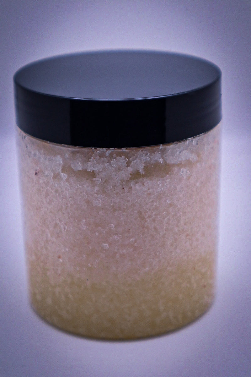 Creamy Coconut Milk and Peppermint Salt Foot Scrub