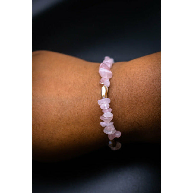 Accented Rose Quartz Bracelet