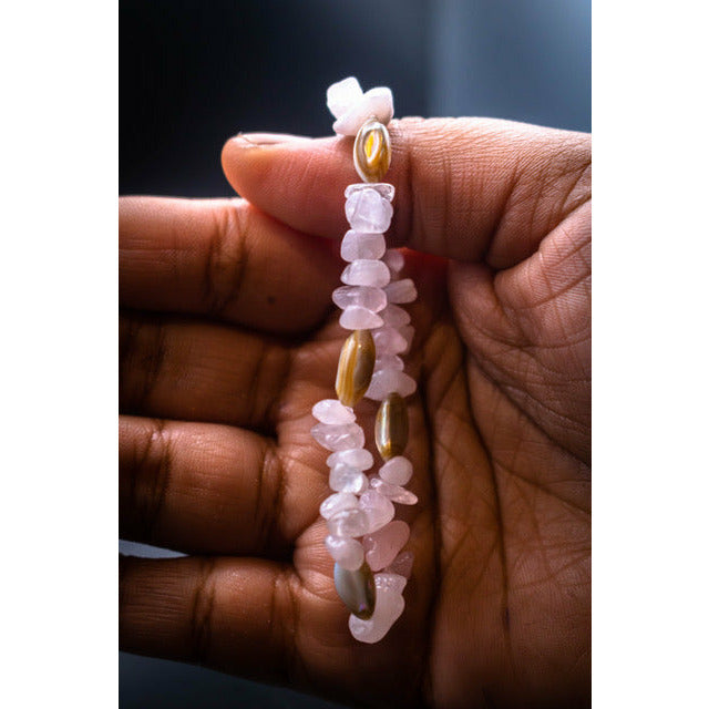 Accented Rose Quartz Bracelet